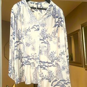 Free People Floral Flowy Top
